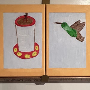 Delicate Hummingbirds in Flight
