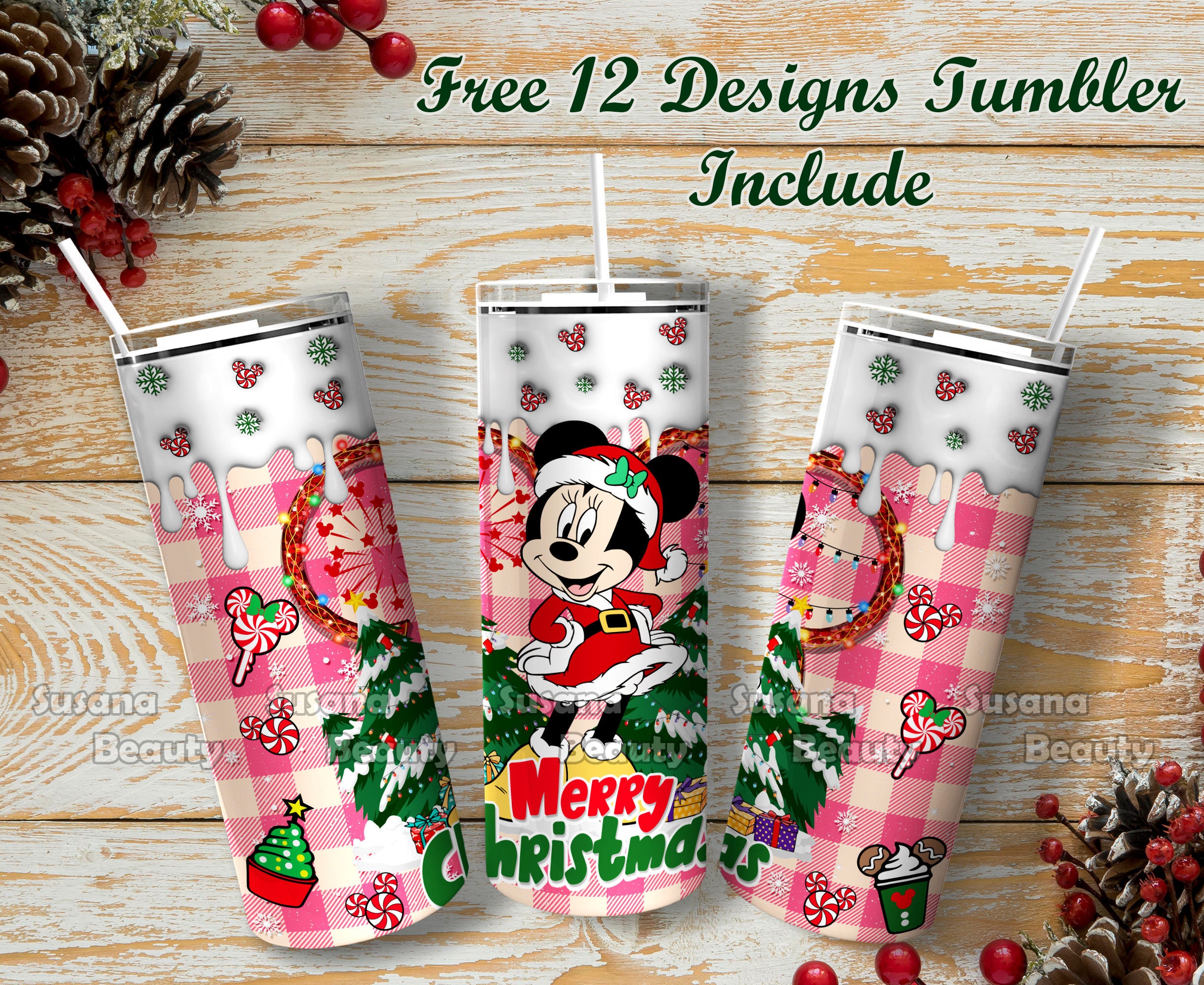 Fun Christmas Tumbler Designs 20 oz Tumbler, Lid, Straw & Gift Box –  Mackinac Island Designs