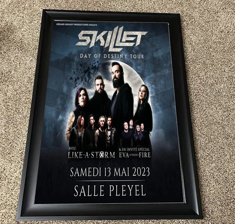 Skillet Tour 2023 Poster Etsy