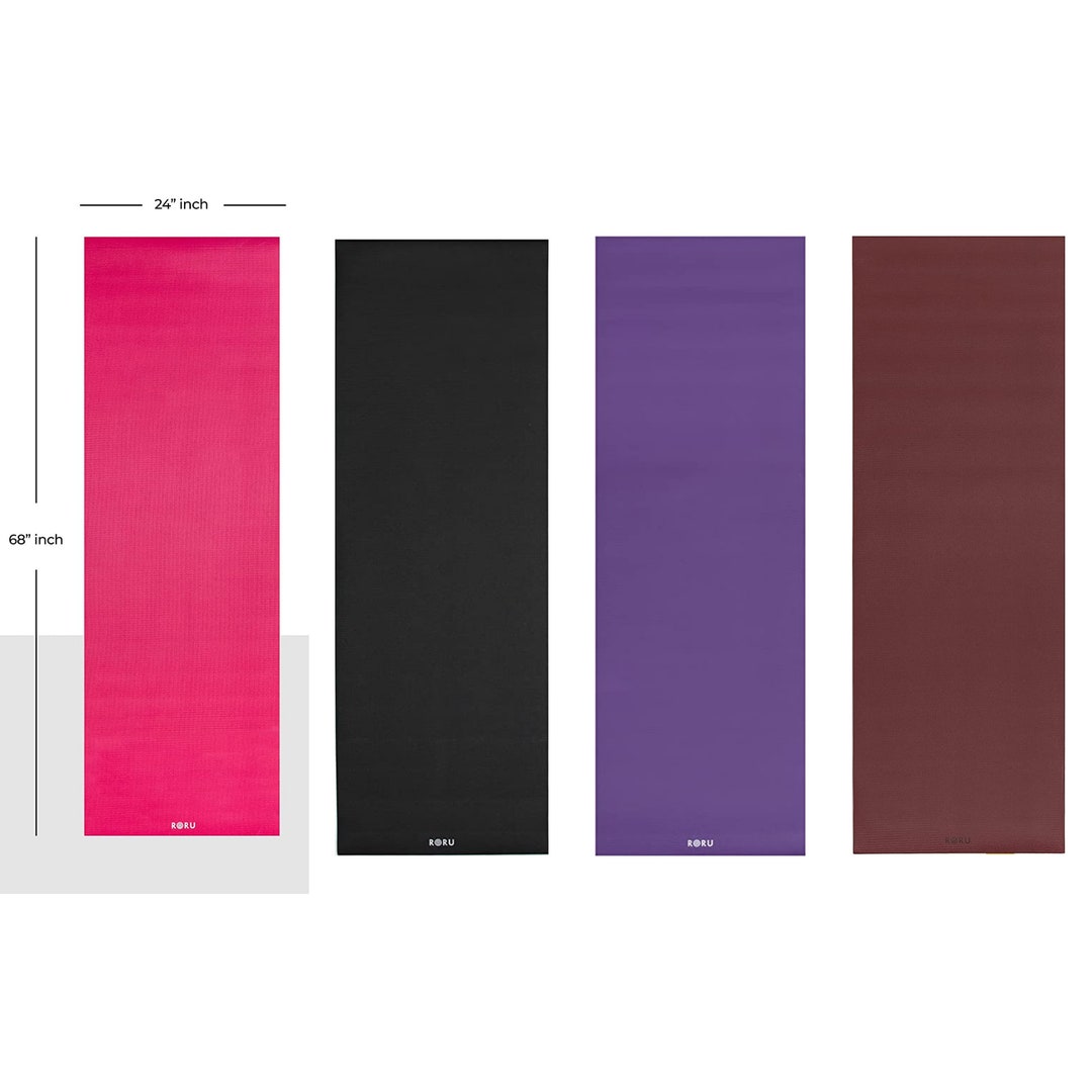 Durable Yoga Mat 5 Mm Thick Non Slip for Dry Sweat Yoga Etsy