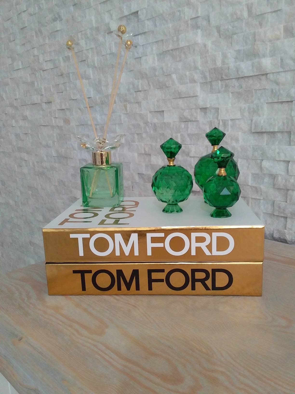 Tom Ford Black Gold-white Gold Decorative Books,openable Tom Ford Black Gold-white Gold Decorative Books,openable