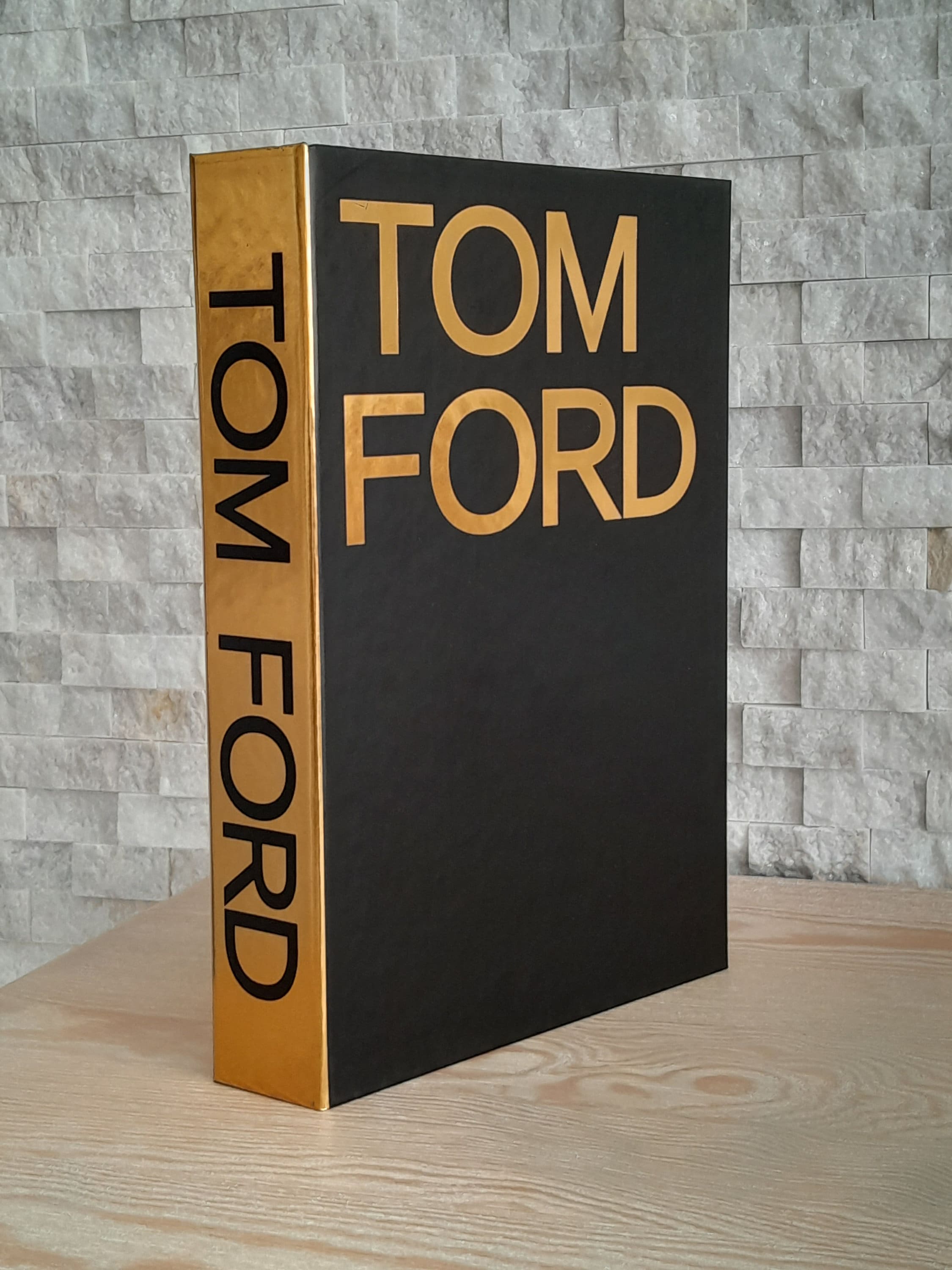 Tom Ford Black / Silver Box Décor Fashion Book