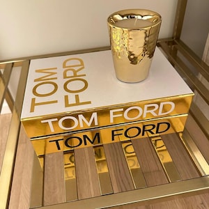 Tom Ford Decor Book Box: Black & Gold Coffee Table Decor