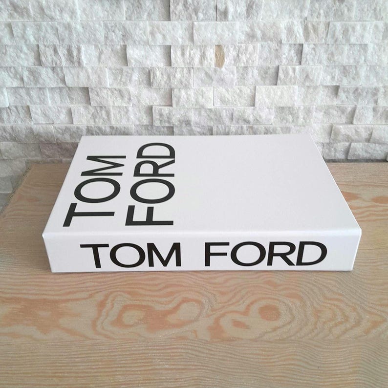 Tom Ford Book Box,coffee Table Decor,black Book Box,storage Book,book