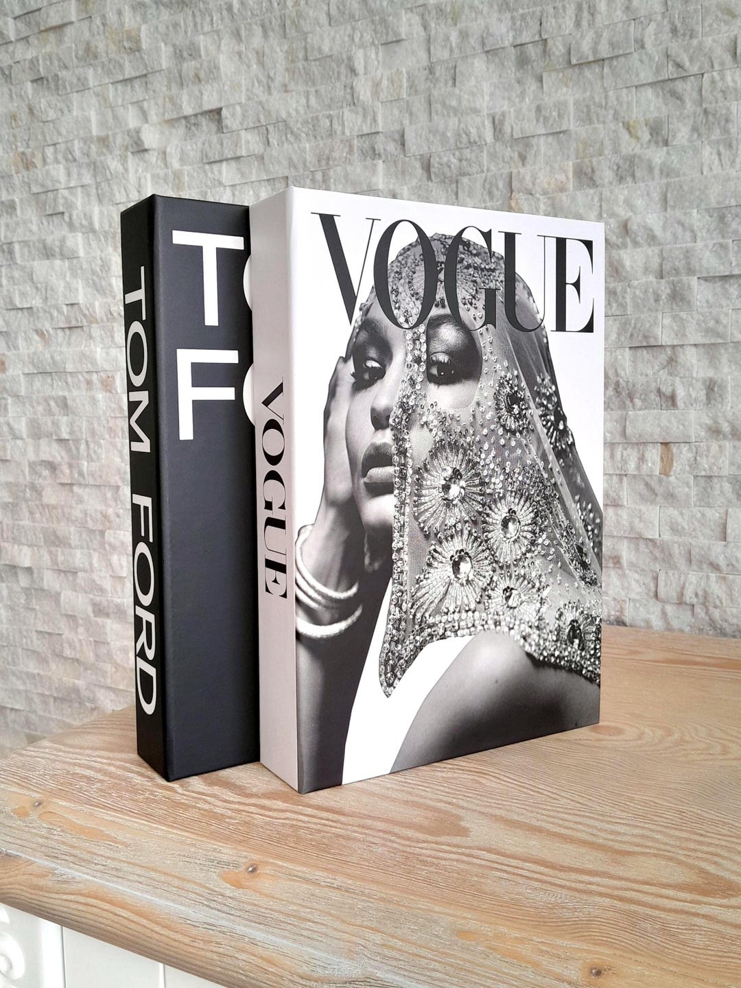 Tom Ford Vogue Book Box,coffee Table Books,fake Book Box,black Books