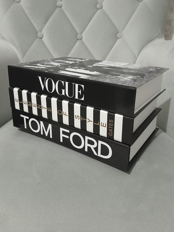 Tom Ford Book Box Set: Coffee Table Decor, Openable Cardboard Storage,Gift for Book Boxes Lovers