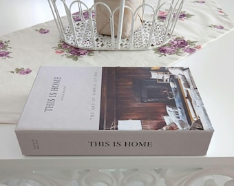 Home Decorative Book Box: Coffee Table Decor, Remote Control Holder