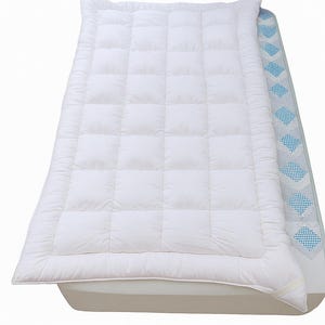 100% Natural&Organic WOOL MATTRESS PAD/Wool Filled Topper-Protector/Handmade Stitched Odorless Custom Mattress/Sleeping Pad-Cover/Lux Sleep