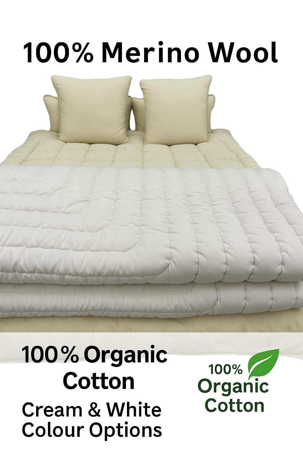 100% Natural WOOL QUILT/ Handmade Stitched Duvet/ Odorless Handcrafted Quilt/ Unpainted Vintage Quilt/ Customizable All Sizes You Want