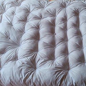Natural&Organic Cotton Fabric Cotton Filled Futon/ 4''5''6'' Thickness/ Customizable Hand-stitiched Fluffy and Soft Topper /Relaxed Sleep