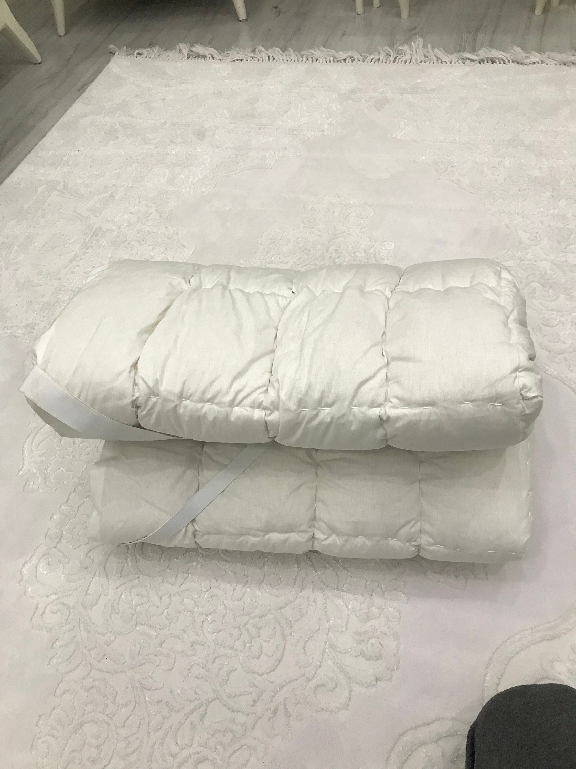 100 COTTON MATTRESS Pad/cotton Filled Topperprotector