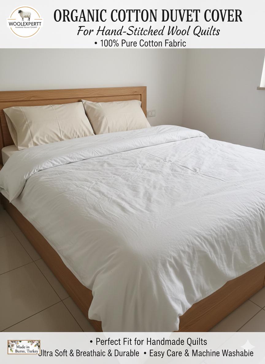 100% Natural WOOL QUILT/ Handmade Stitched Duvet/ Odorless Handcrafted Quilt/ Unpainted Vintage Quilt/ Customizable All Sizes You Want