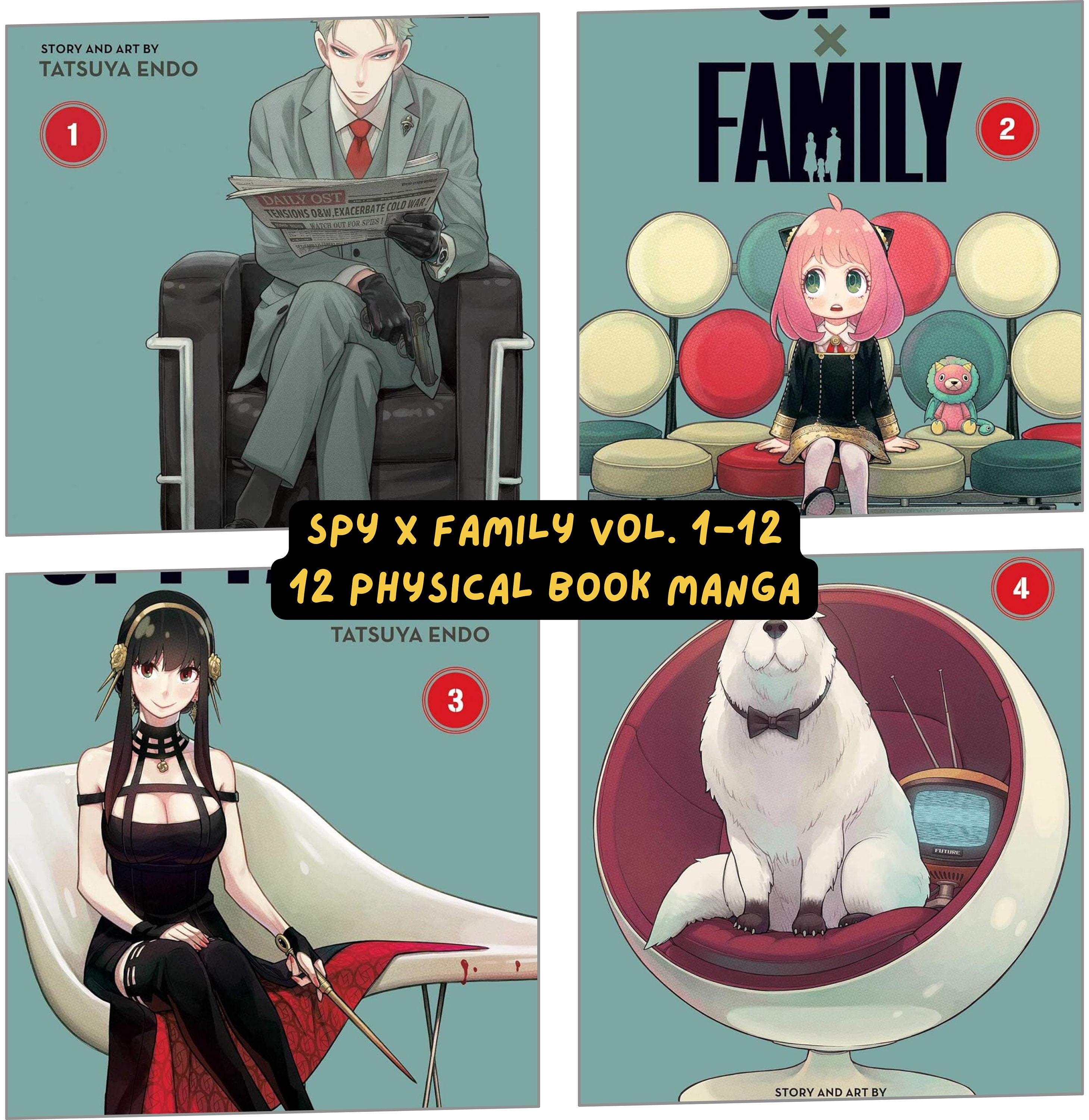 Complete Manga Set Spy X Family Volumes 1-12 Complete English Edition - How Many Volumes Is Spy X Family