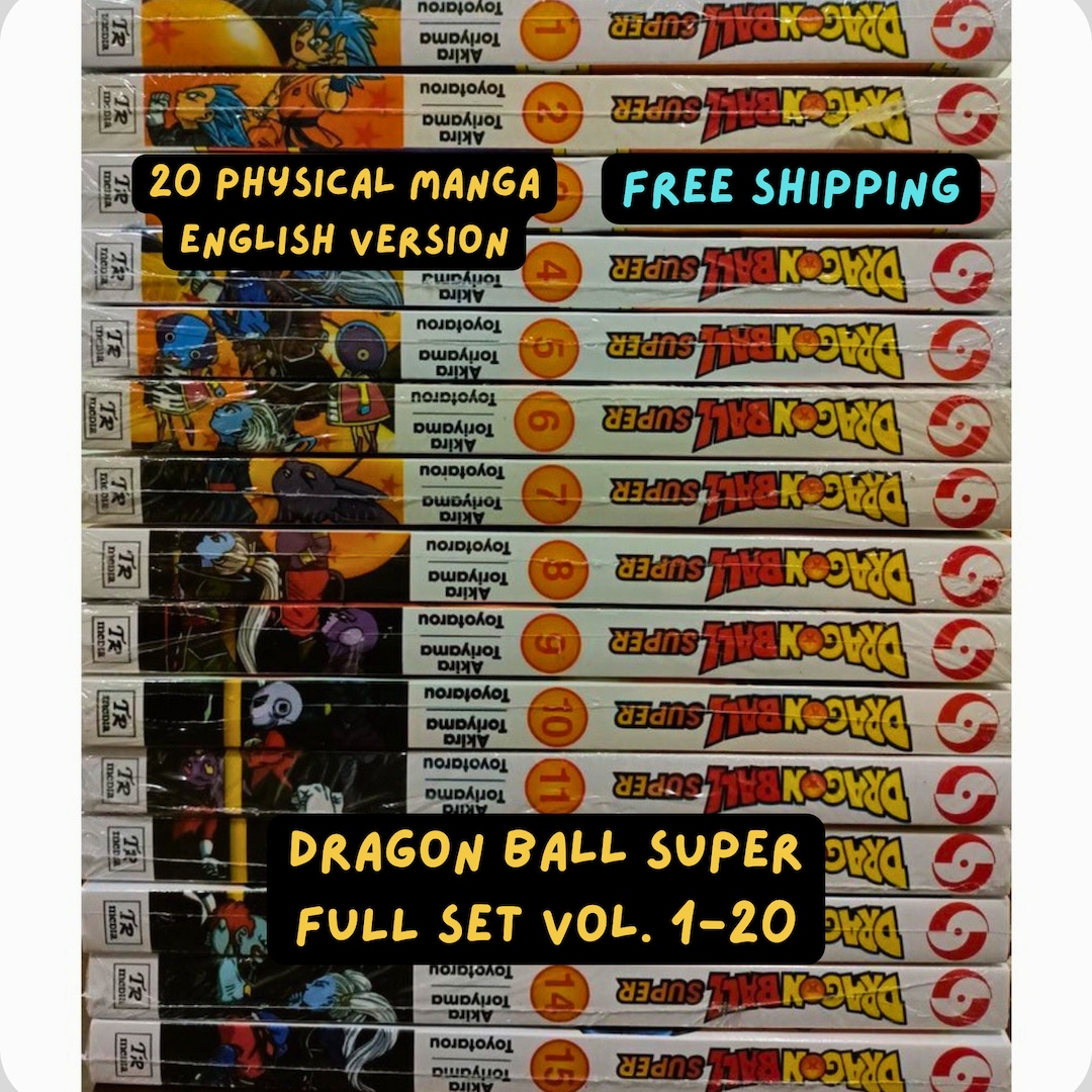 Complete Manga Set Dragon Ball Super Volumes 1-20 Complete English ...