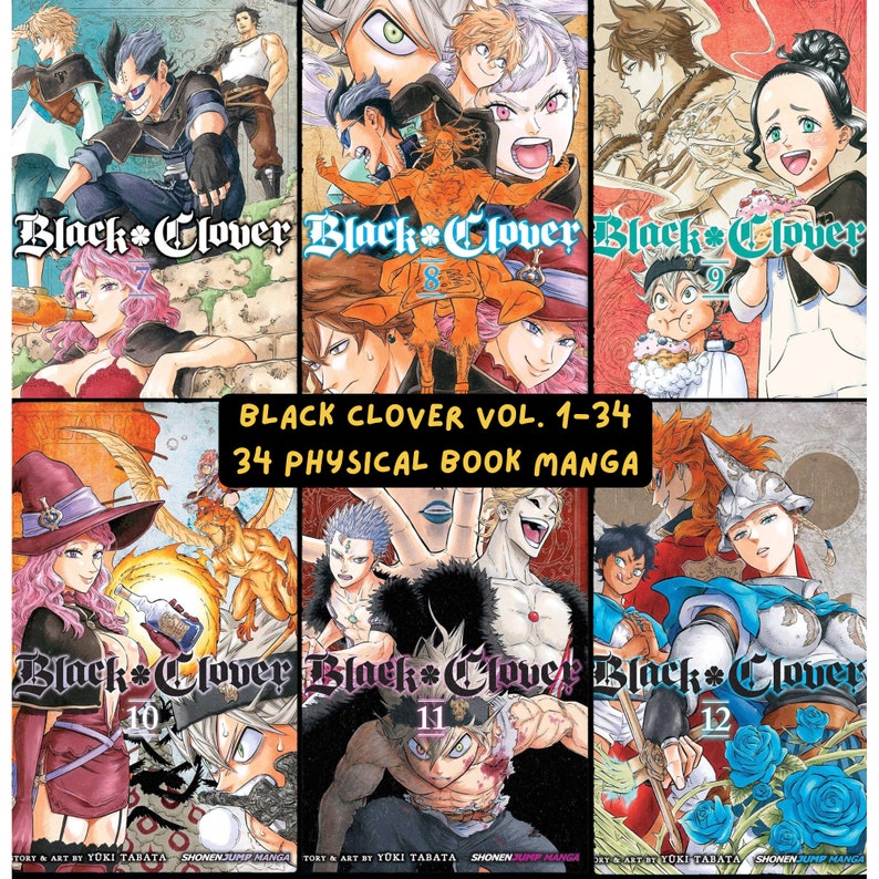 Complete Manga Set Black Clover Volumes 1-35 - Complete English Version