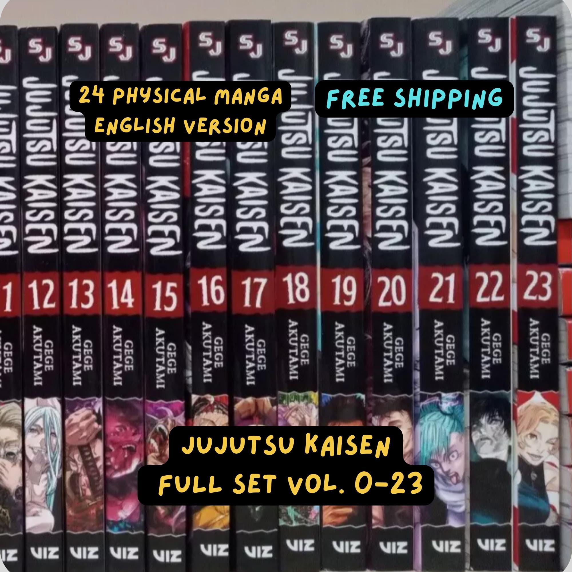 Komplettes Manga Set Jujutsu Kaisen Bände 0-23 - Komplette Englische Version; KOSTENLOSER VERSAND Anime Lover; Manga-Liebhaber; Manga-Sammlung - Etsy.de Komplettes Manga Set Jujutsu Kaisen Bände 0-23 - Komplette Englische Version; KOSTENLOSER VERSAND Anime Lover; Manga-Liebhaber; Manga-Sammlung - Etsy.de