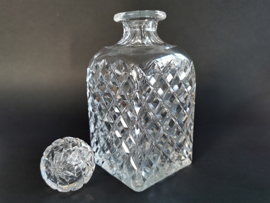 RARE Glenlivet Scotch Whiskey Glass Carafe Decanter With Logo, Glenlivet Scotch  Crystal Decanter, Rare Whiskey Decanter, Morethebuckles 