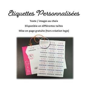 Etiquettes autocollantes  Personnalisés – sur mesure adressage courrier porte document scolaire texte image logo