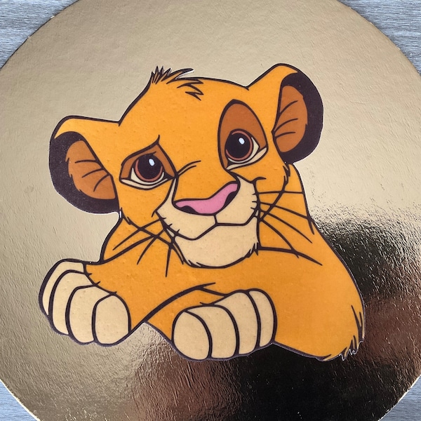 Simba Azyme Décoration gâteau comestible thème Le Roi Lion de Disney - en Azyme PREMIUM - Impression alimentaire