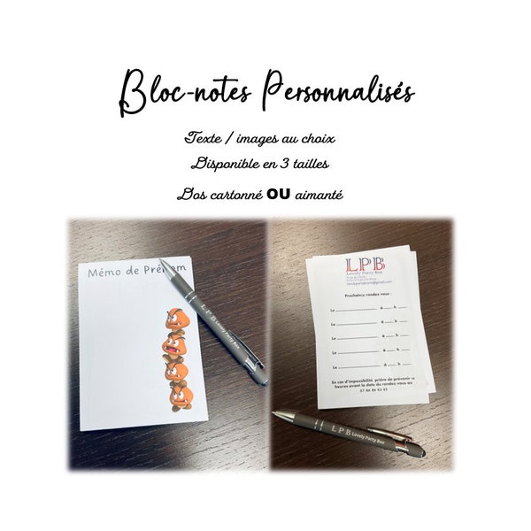 Blocs-notes personnalisés – Mémo carnet pour message cadeau original post it to do list
