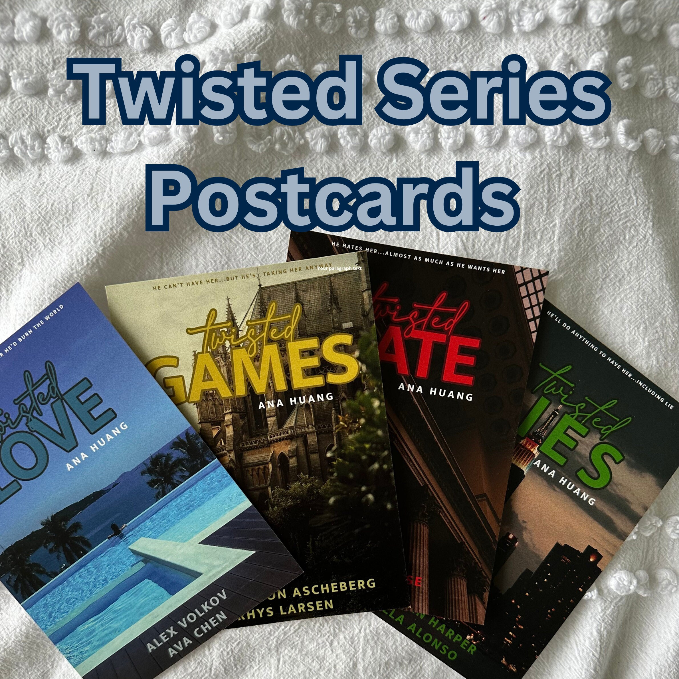 Twisted Series By Ana Huang Postcards