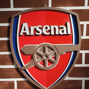 3d Arasenal wooden logo, Arsenal wooden sign, Arsenal FC box image 2