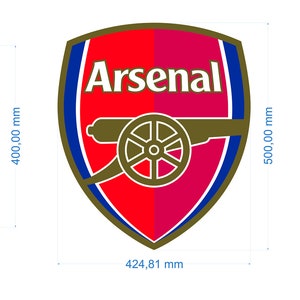 3d Arasenal wooden logo, Arsenal wooden sign, Arsenal FC box image 6