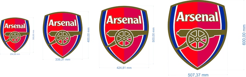 3d Arasenal wooden logo, Arsenal wooden sign, Arsenal FC box image 6