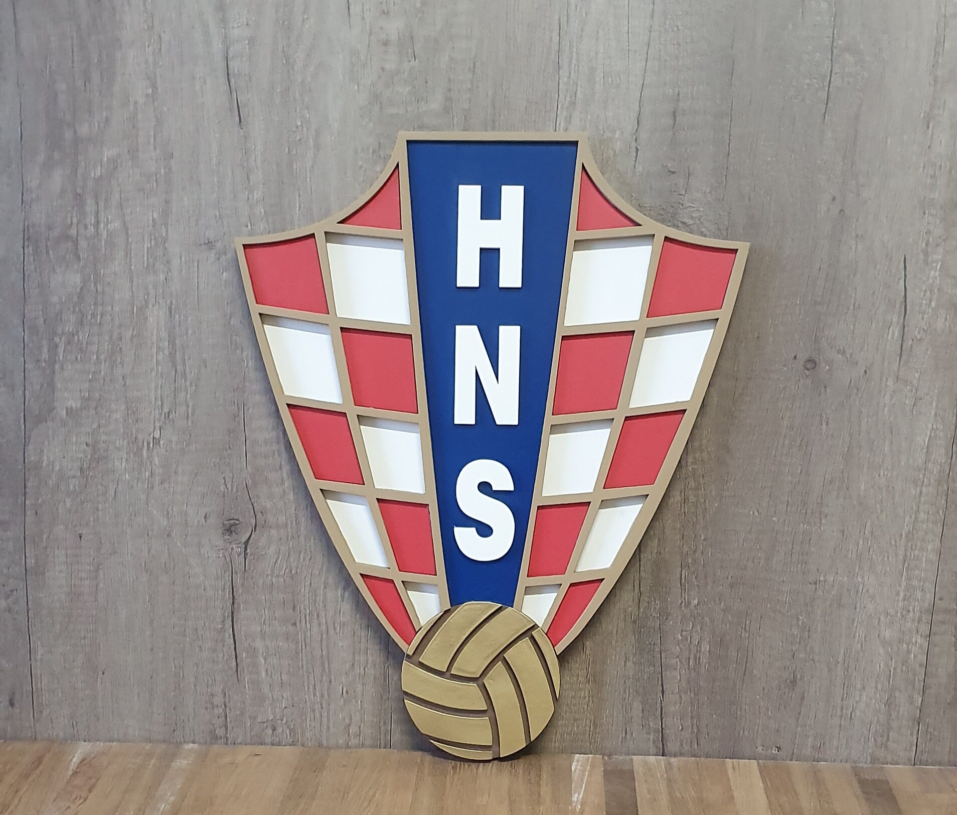 HNS CFF Logo 3d Logo Croatian Football Federation HNS 3d - Etsy