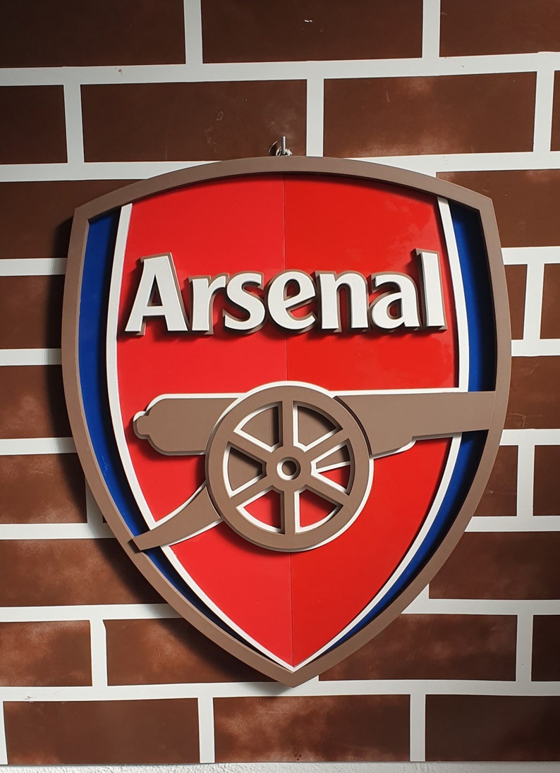 3d Arasenal wooden logo, Arsenal wooden sign, Arsenal FC box image 2