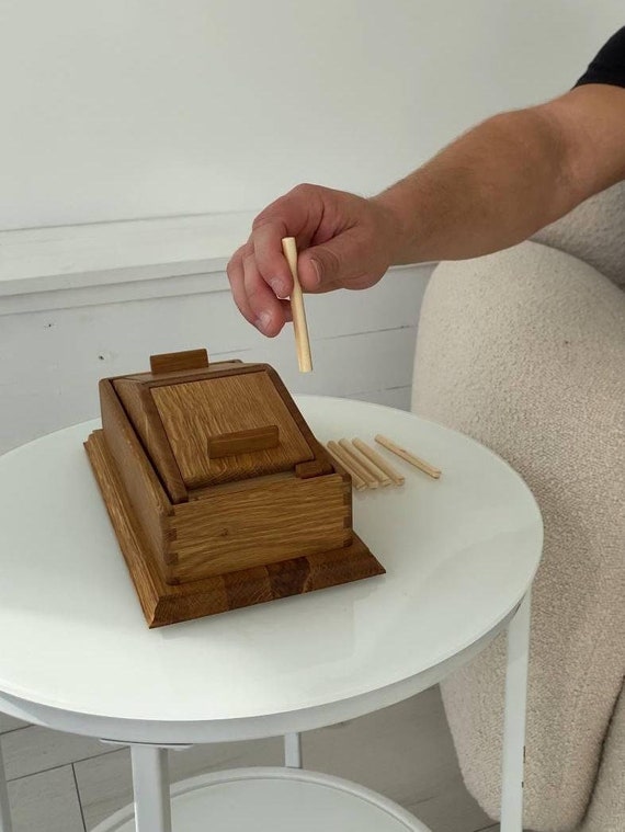 cigarette case dispenser Cigarette Dispenser “duo” | Oak Wood Cigarette Case | Handcrafted Cigarette  Box | Eco-friendly Cigarette Pack/storage