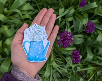 Adesivi da giardino | 1 pezzo | Regalo per giardinieri | Annaffiatoio adesivo | Adesivi per laptop e cellulari | Adesivi per annaffiatoi | Adesivi per piante