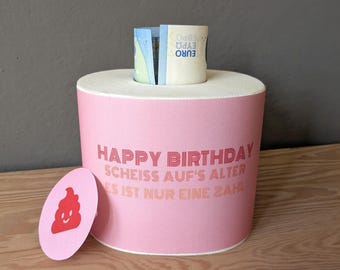 Money gift to print funny toilet paper gifts wish fulfiller PDF Instant Download quick gifts for birthdays Screw your age