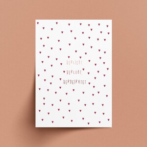 felicitatiekaart voor bruiloft | Kaart voor het bruidspaar| trouwkaart | bruid en bruidegom | huwelijksverjaardag | jubileum | Verliefd Verloofd Getrouwd