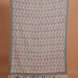 PLAIDÉ À IMPRIMÉ BLOCS Heritage Hues Galerie de jets d'encre faits à la main, jeté en coton imprimé bloc fait main Jaipur, livraison gratuite image 1