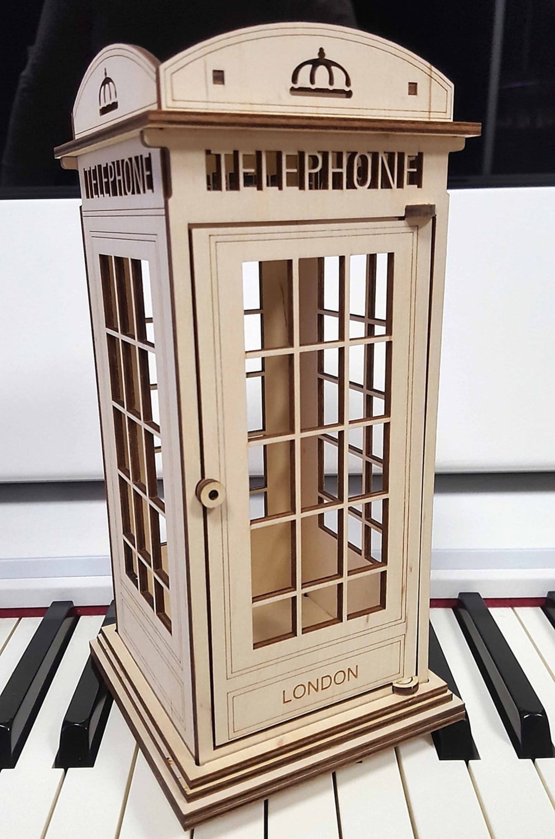 Laser Cut London Phone Booth Decor Free Vector Etsy