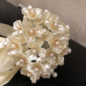 Florist Pins x144 Round Pearl Wedding Bouquet Flowers Buttonhole Corsage  Floral