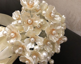 Bridal Bouquets, Custom Bouquets, Wedding Bouquets, Pearl Bouquets, Diy Bouquets, Wedding Scepter Material Packages, Champagne Bouquets