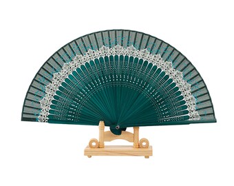 Elegant Bamboo Folding Fan, Handmade Gift, Ancient Style Hanfu Dance Fan, Chinese Style Craft Fan, Classic Hand Fan, Christmas Gift