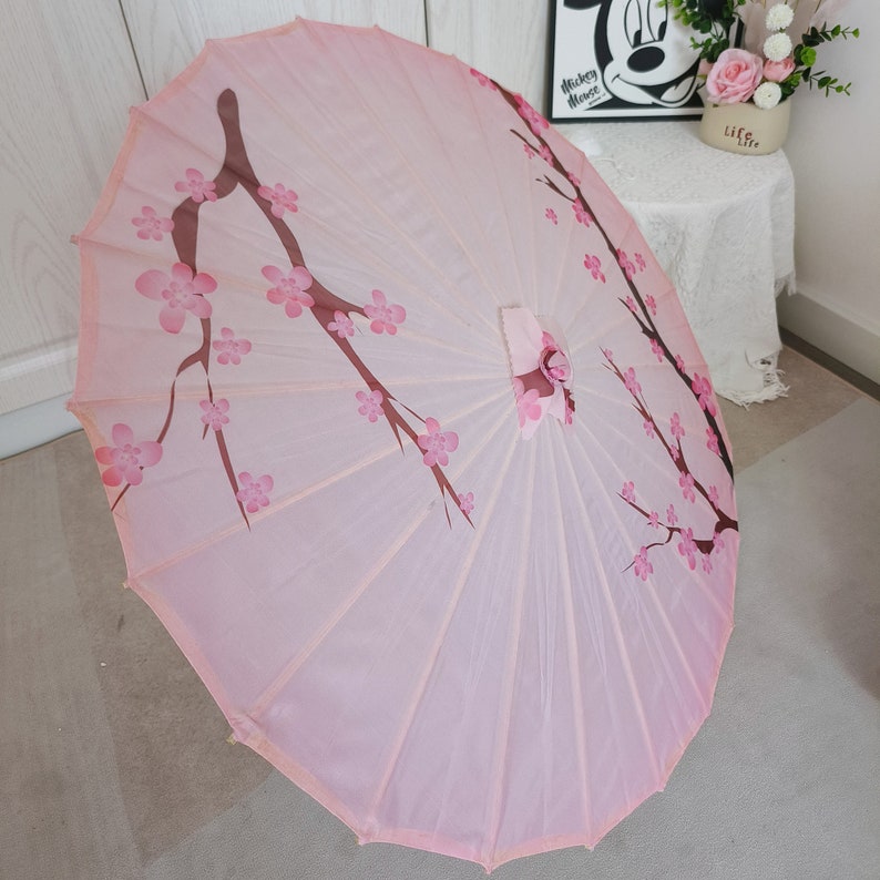 Handmade oil paper umbrellas,antique dance umbrellas,ink painting Chinese style umbrellas,retro Hanfu accessories umbrellas,bamboo umbrellas image 4