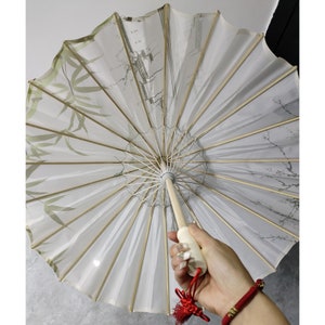 Handmade oil paper umbrellas,antique dance umbrellas,ink painting Chinese style umbrellas,retro Hanfu accessories umbrellas,bamboo umbrellas image 7