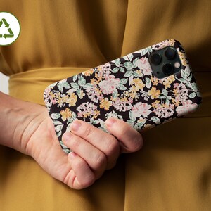 Floral Phone Case, Boho Aesthetic Phone Case all iPhone & Samsung Models, Trendy Soft Protective Phone Case, Google Pixel Case, Matte-Tough