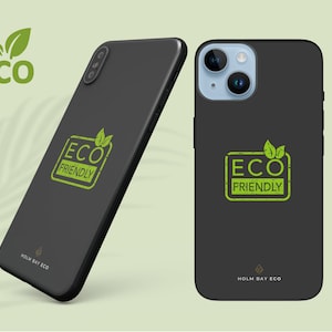 Eco phone case biodegradable iphone 11 11 pro 12 pro 12 mini 13 pro max 14 pro plus 7  8  X Xs Xr. Eco friendly slogan