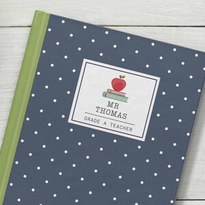 Grade A Teacher Gift personalised notebook journal, custom notebook, hardcover journal, notebook for men, male teacher gift