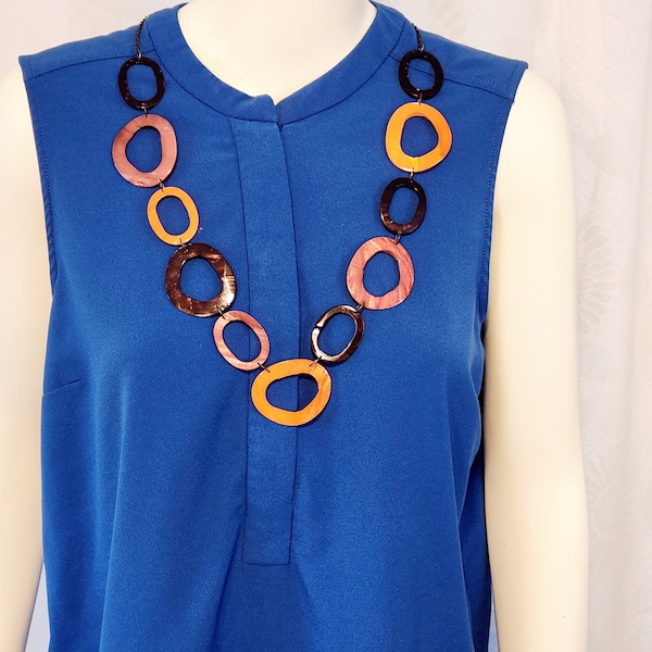 Bohemian Hippie 1970s Mod necklace