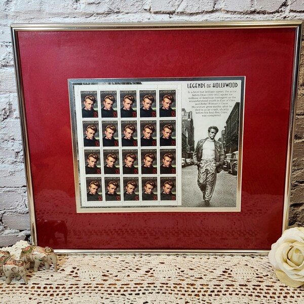James Dean Stamps Etsy