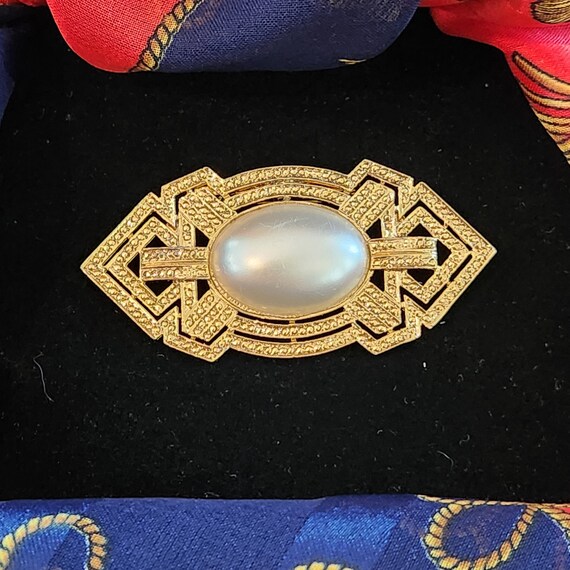 Art deco style brooch vintage - image 7