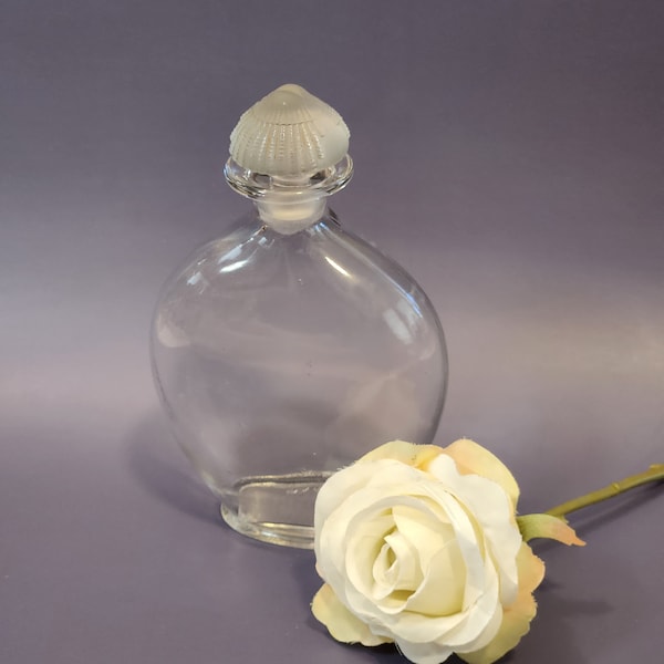 1930's Shalimar bottle Guerlain France 6.5" empty vintage collectable glass