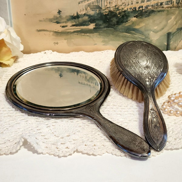 Hand Held Mirror Etsy