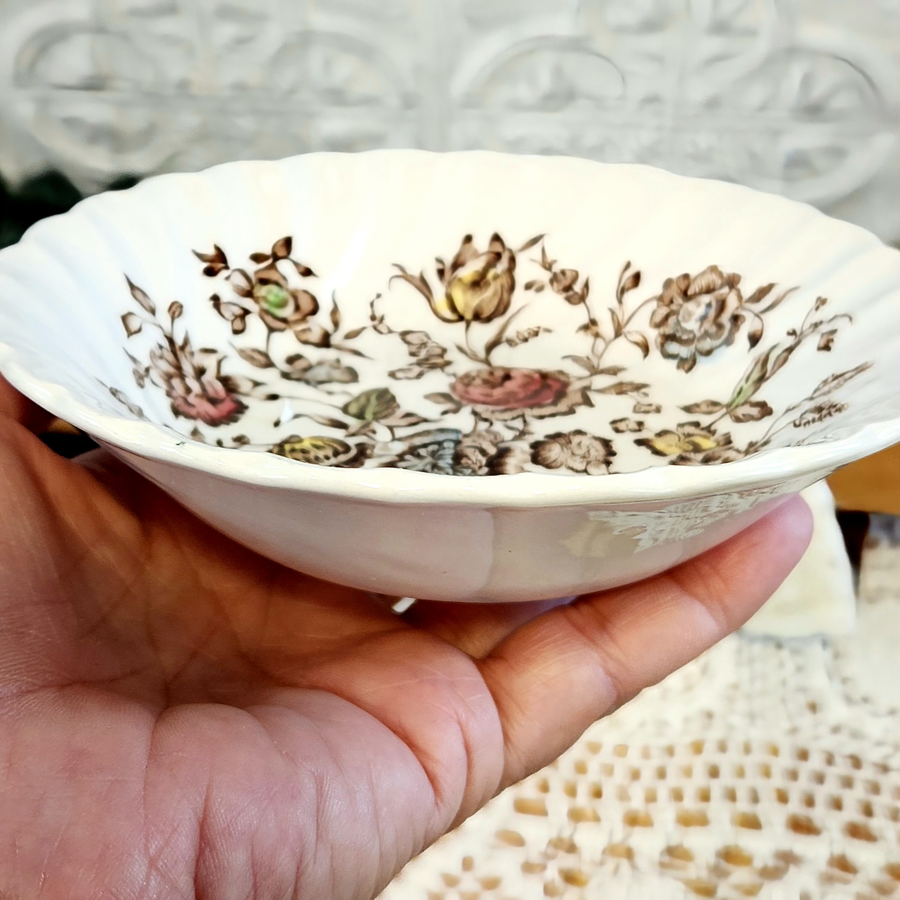 5 Johnson Brothers Bowls Staffordshire Bouquet Pattern Berry Etsy